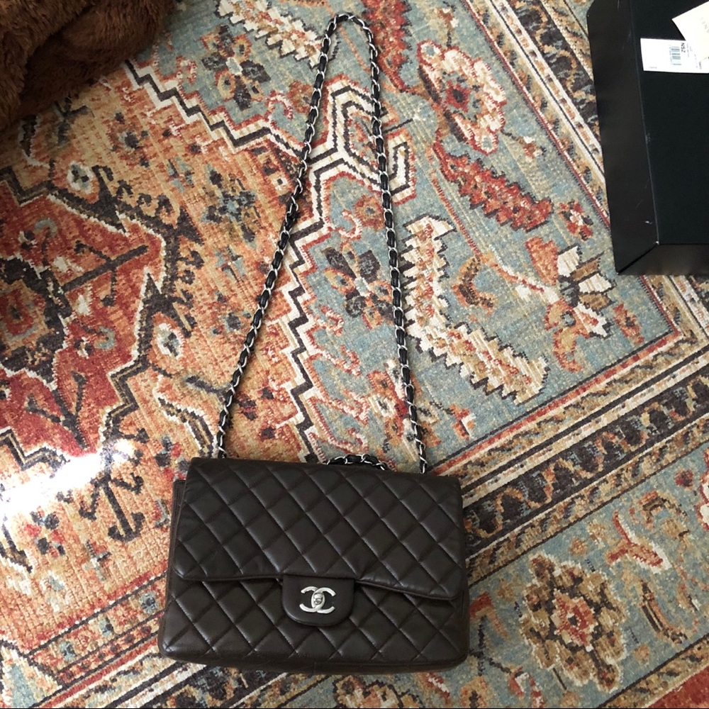 SOLD**Chanel Classic Jumbo Caviar Single Flap Bag - Picture 9 of 16